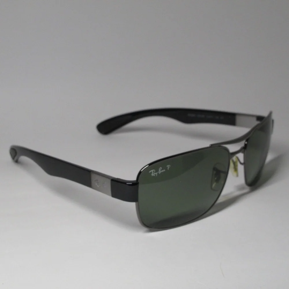 Ray-Ban Square Sunglasses For Men EYEWEAR Green Polarized Polycarbonate Lenses
